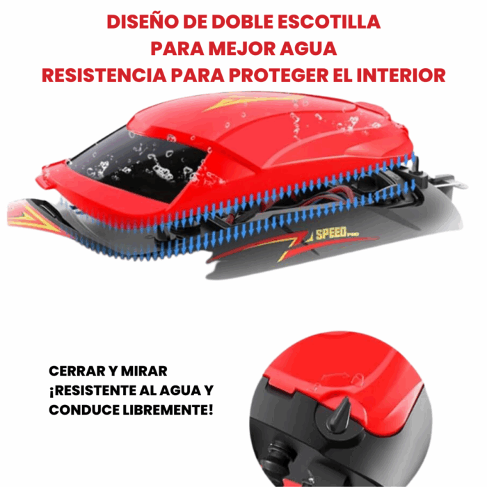 Lancha Deportiva Alta Velocidad 35 Km/h Control Remoto Brushless CSJ53851 - Imagen 5