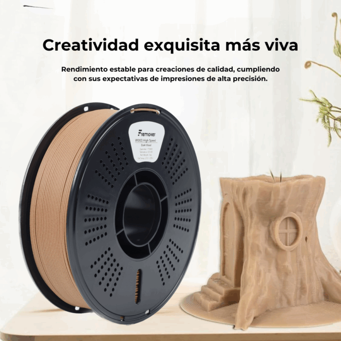 Filamento PLA WOOD High Speed Fremover x1kg - Imagen 5