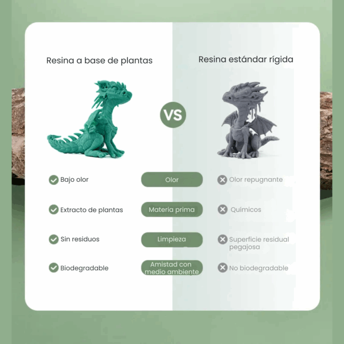 Resina Creality Vegetal 1Kg - Imagen 5