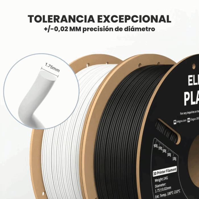 Filamento Elegoo PLA Pro 1.75mm 1KG - Imagen 5