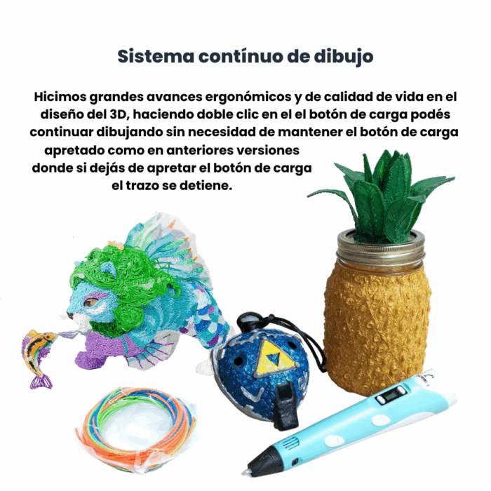 Lápiz 3d PLA + Base + Cable USB - Imagen 6