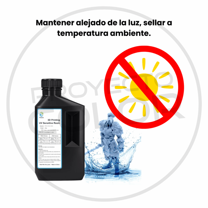 Resina UV Lavable YOUSU 1kg - Imagen 7