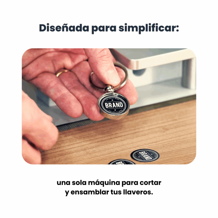 Kit Máquina C50 Para Hacer Llaveros Metálicos Gota - Imagen 9