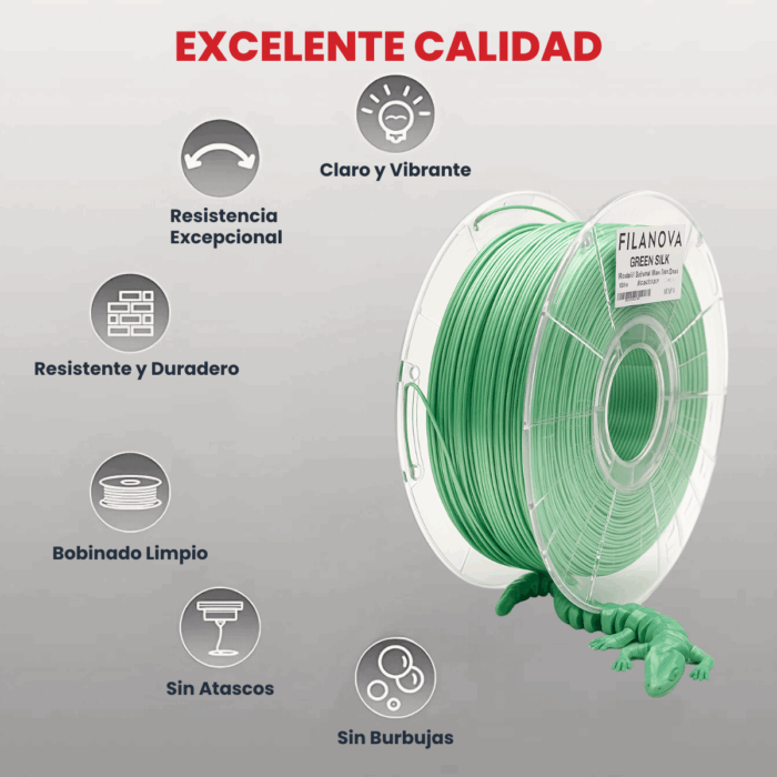 Filamento PLA SILK High Speed Filanova x 1Kg - Imagen 8