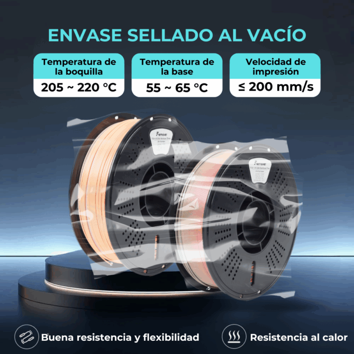 Filamento PLA+ High Speed Silk Rainbow x1kg Fremover - Imagen 9