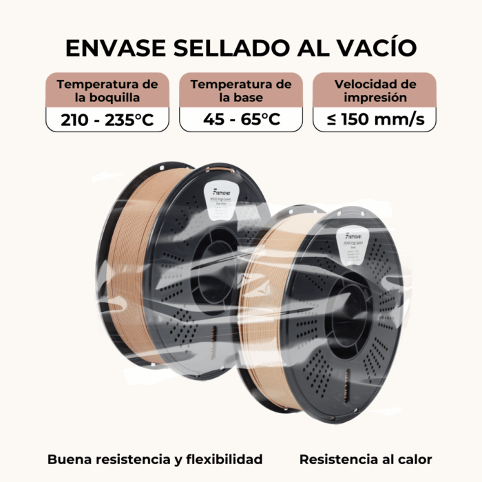 Filamento PLA WOOD High Speed Fremover x1kg - Imagen 9
