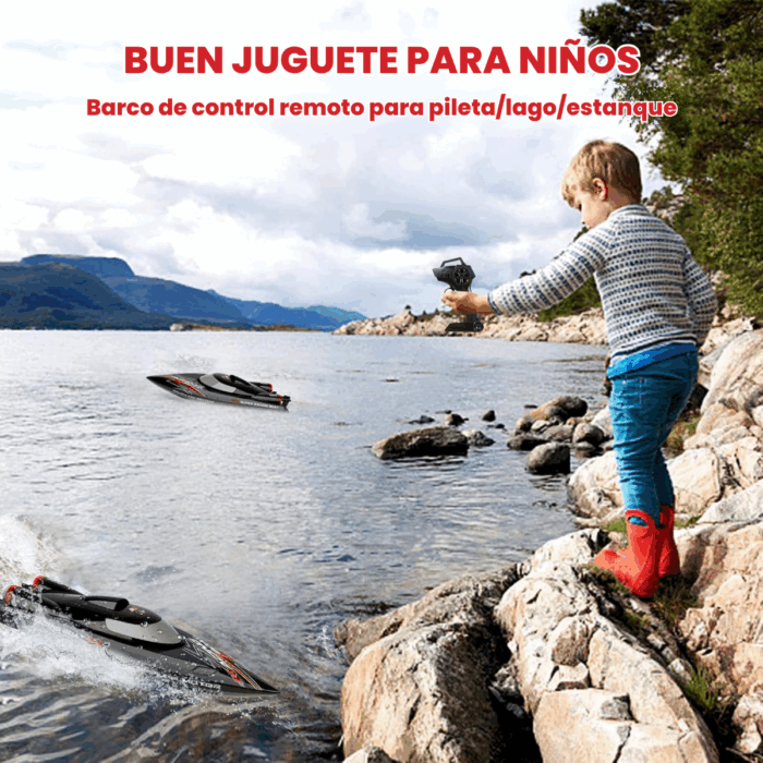 Lancha Deportiva Alta Velocidad 60km/h Control Remoto ToySky - Imagen 9