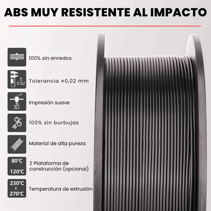 Printalot Filamento 3D ABS 1.75mm - Rollo x1 KG - Imagen 10