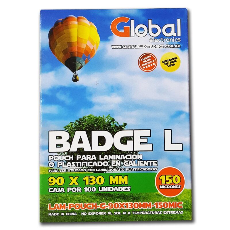 Pouch Plastificado 90x130mm - x100U / 150Mic