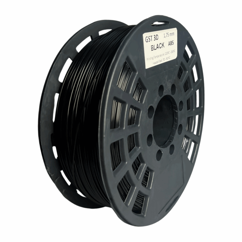 GST3D Filamento ABS Rollo x1 KG - Negro