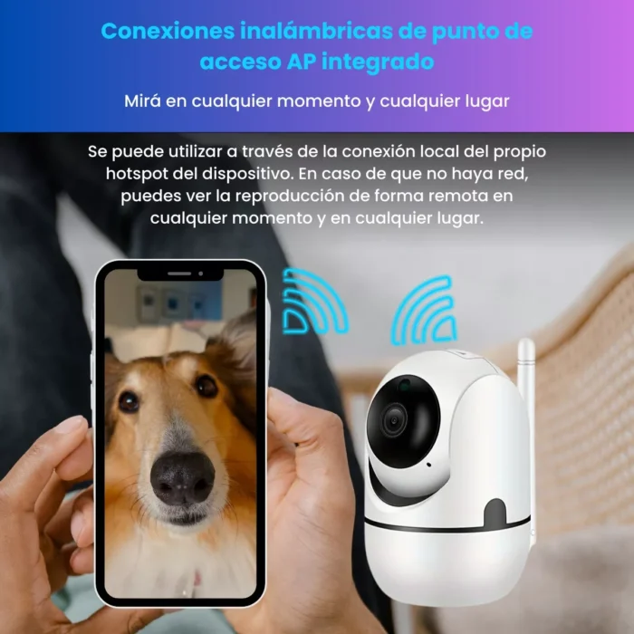 Cámara WiFi 360° con Audio en Vivo y Detección Inteligente - Imagen 6