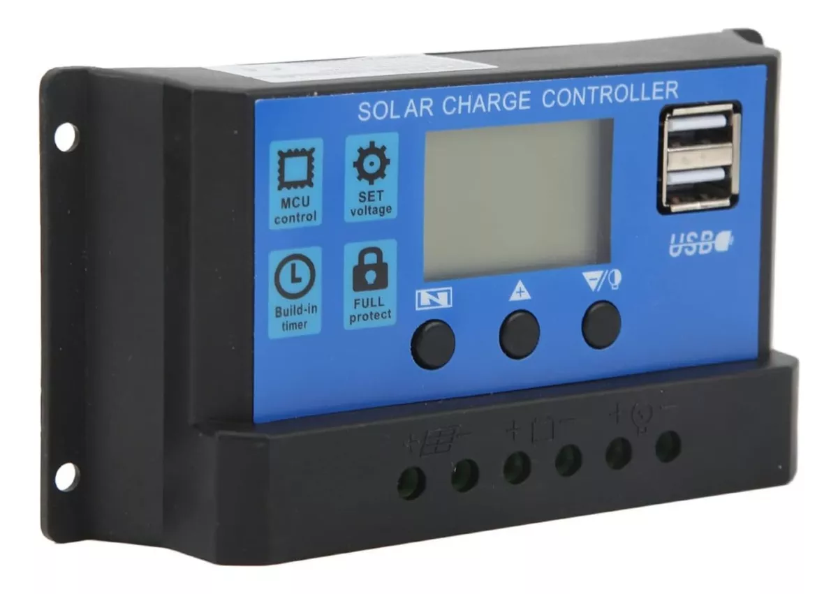 Regulador Controlador De Carga Pwm Panel Solar 12v/24v 30a - Imagen 2