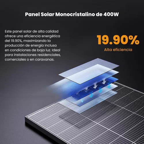 Kit Solar Hogar Panel Mono X6 + Inversor 5500w + 4 Baterías - Imagen 8