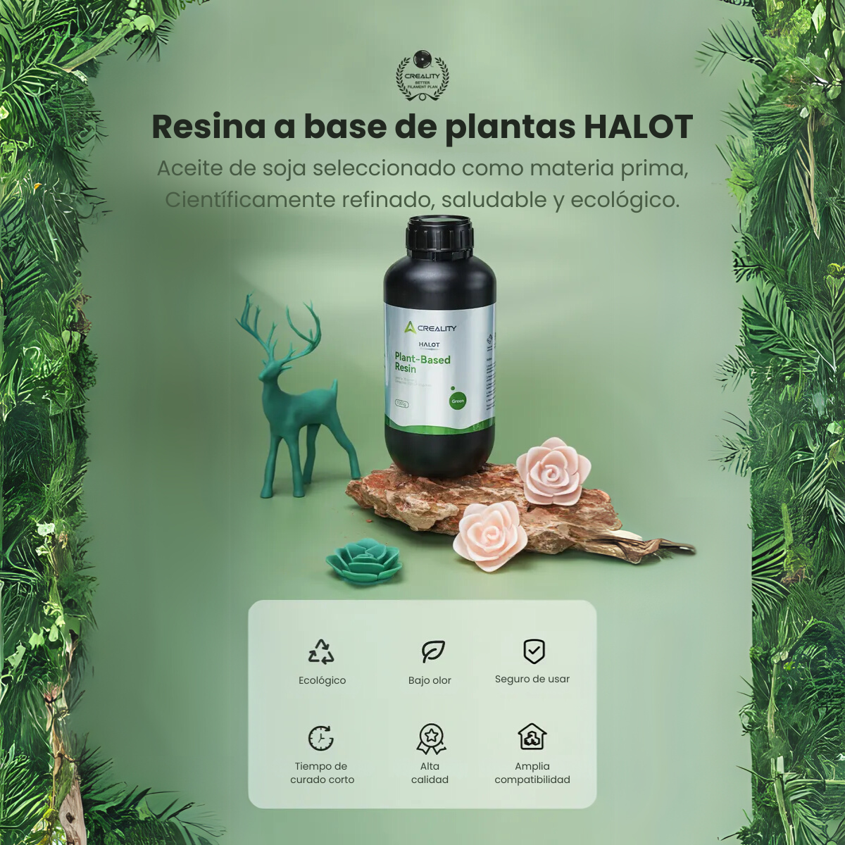 Resina Creality Vegetal 1Kg - Imagen 2