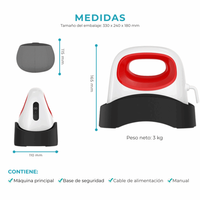 Sublimadora Estampadora Mini Portátil De Gorras GLOBAL - Imagen 4