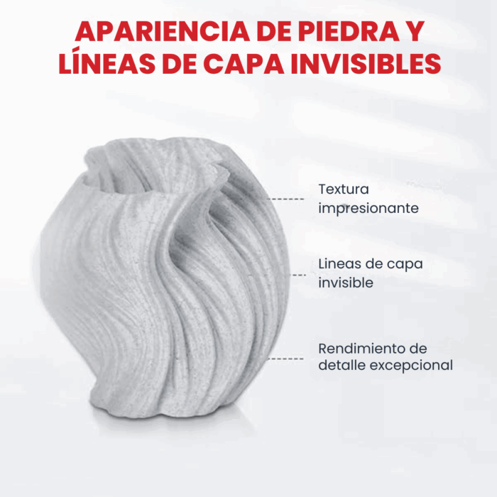 Printalot Filamento 3D PLA Art! Stone 1.75mm - Rollo x 1 KG - Imagen 11
