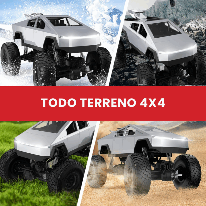 CyberTruck a Control Remoto Vehículo de Juguete Todo Terreno 4X4 1:8 - Imagen 9