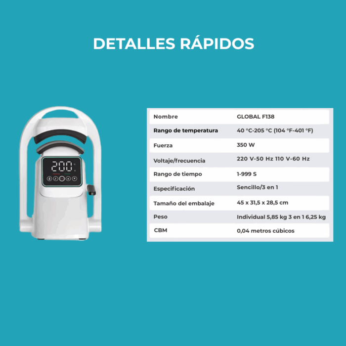 Plancha Automática Sublimadora Estampado Gorras - Imagen 6