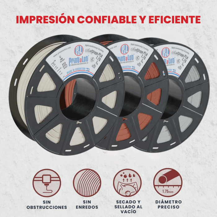Printalot Filamento 3D PLA Art! Stone 1.75mm - Rollo x 1 KG - Imagen 7