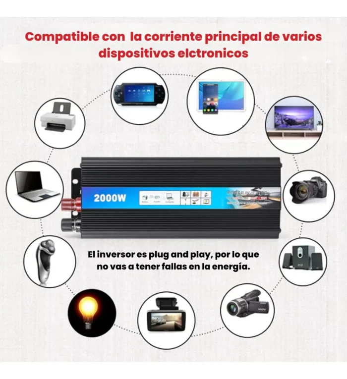 Inversor 220V 2000W - Imagen 4