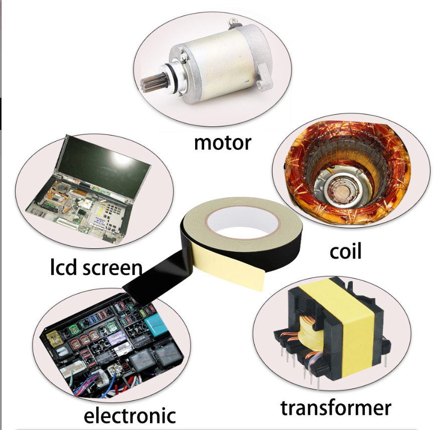 Cinta Adhesiva de Acetato - 1 Tira 4x34cm (negro) - Imagen 2