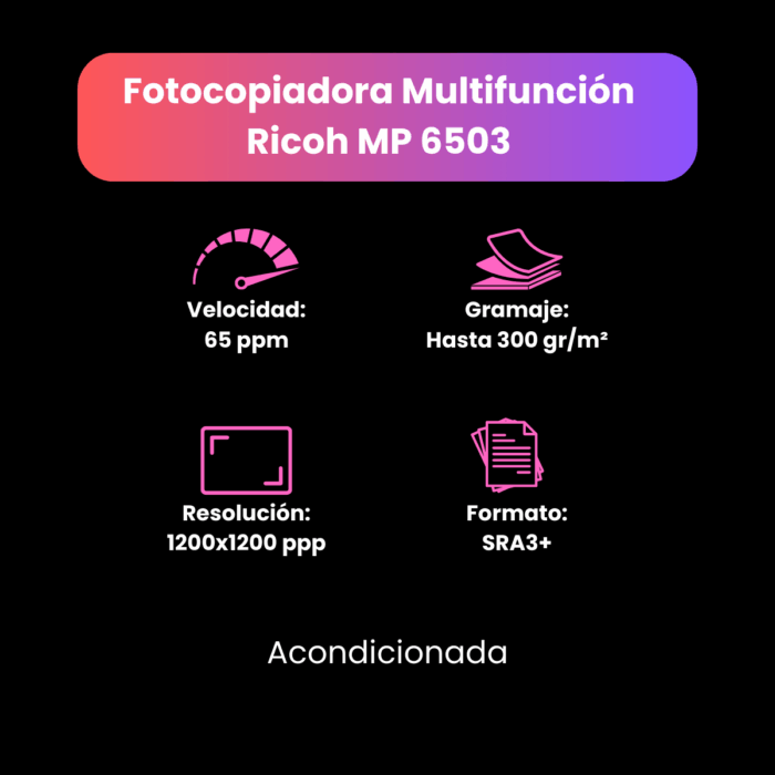 Ricoh MP 6503 7503 9003 - Imagen 4