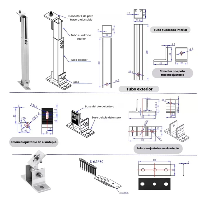 Soporte Panel Solar - Imagen 3