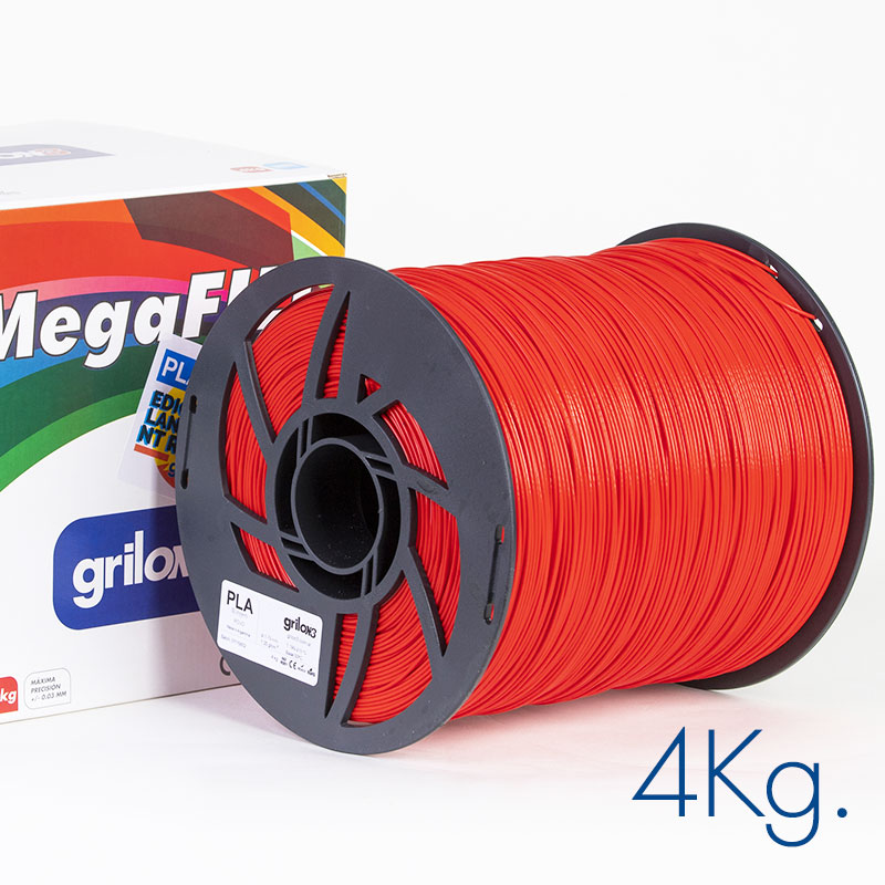 Grilon3 Filamento 3D Megafill PLA 1.75mm - Rollo x4 KG