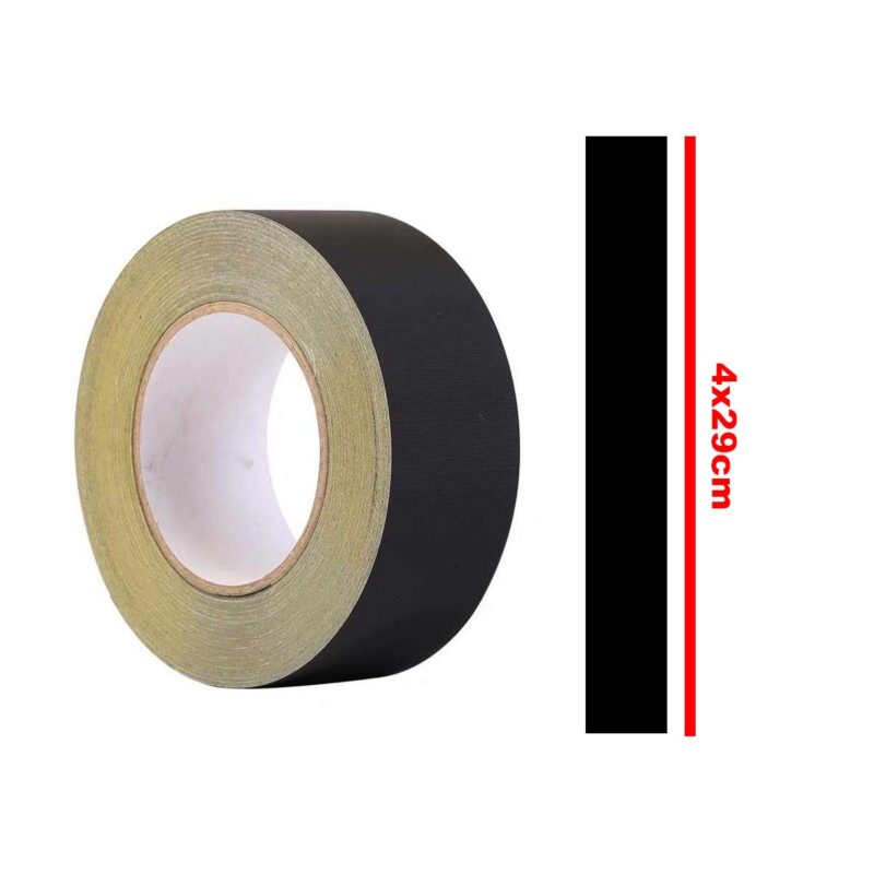 Cinta Adhesiva de Acetato - 1 Tira 4x29cm (negro)