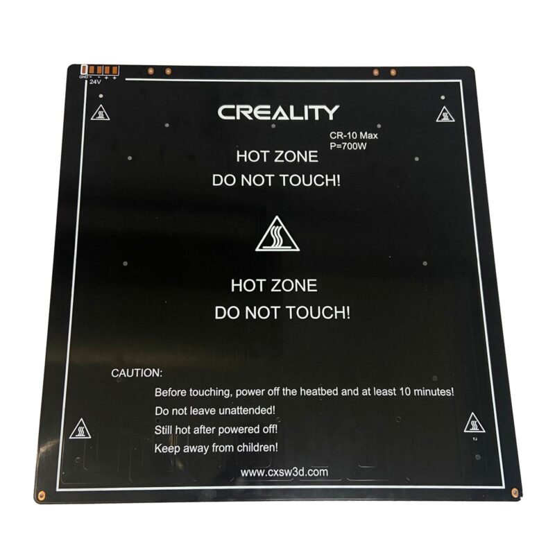 Cama Rigida de Aluminio 24V 700W 470x470x3mm (CR-10 MAX)