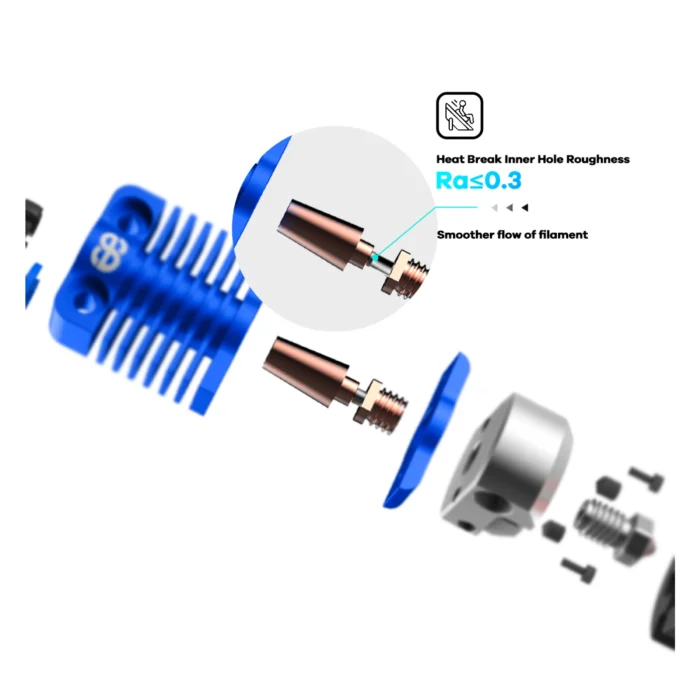 PHAETUS Dragonfly Hotend Blue BMS - Imagen 4