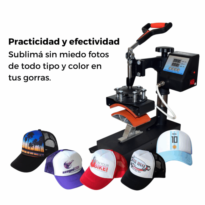 Plancha Global para Sublimación de Gorras 220º 350W - Imagen 6