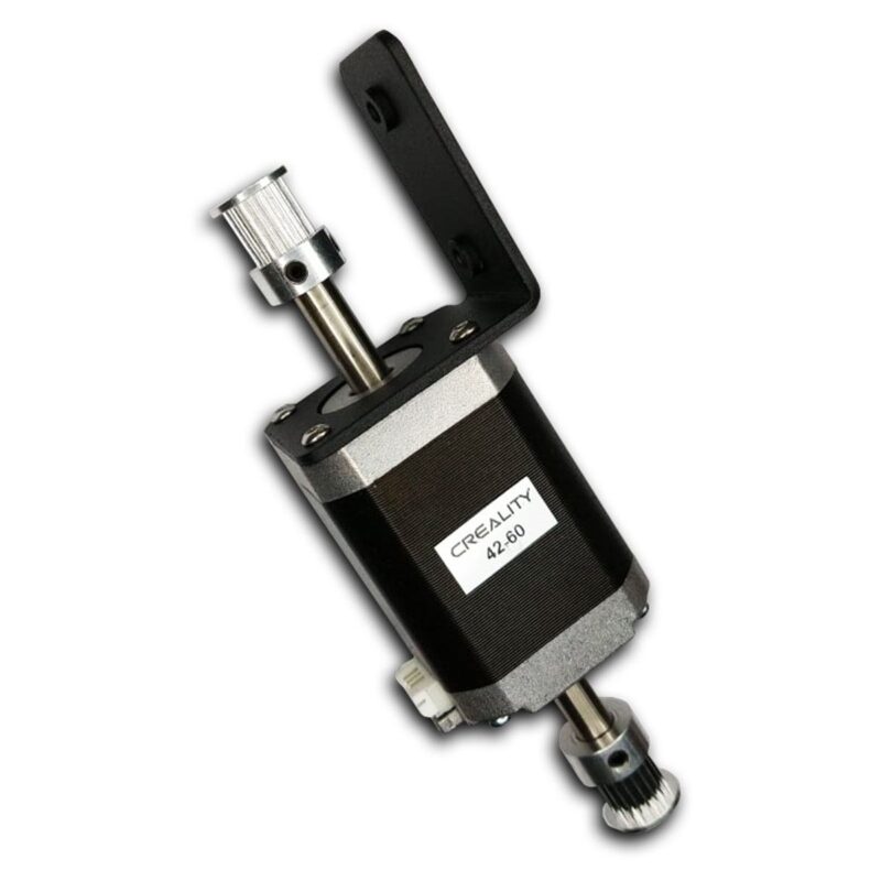 Motor 42-60 Biaxial Eje-X con Soporte y Doble Polea (CR-10 MAX)