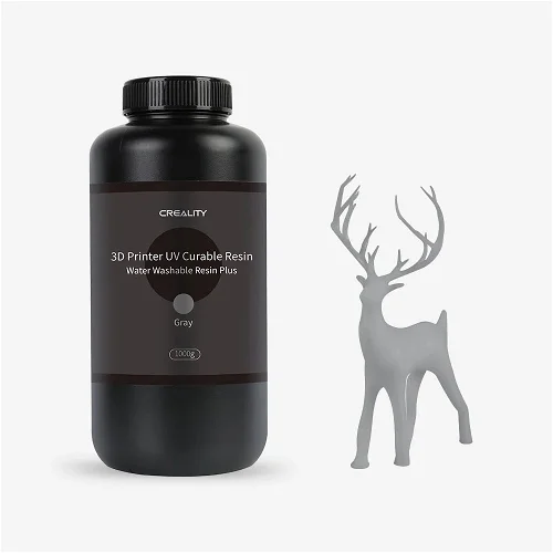 Resina Creality Lavable Agua Pote Plastico 500g Gris