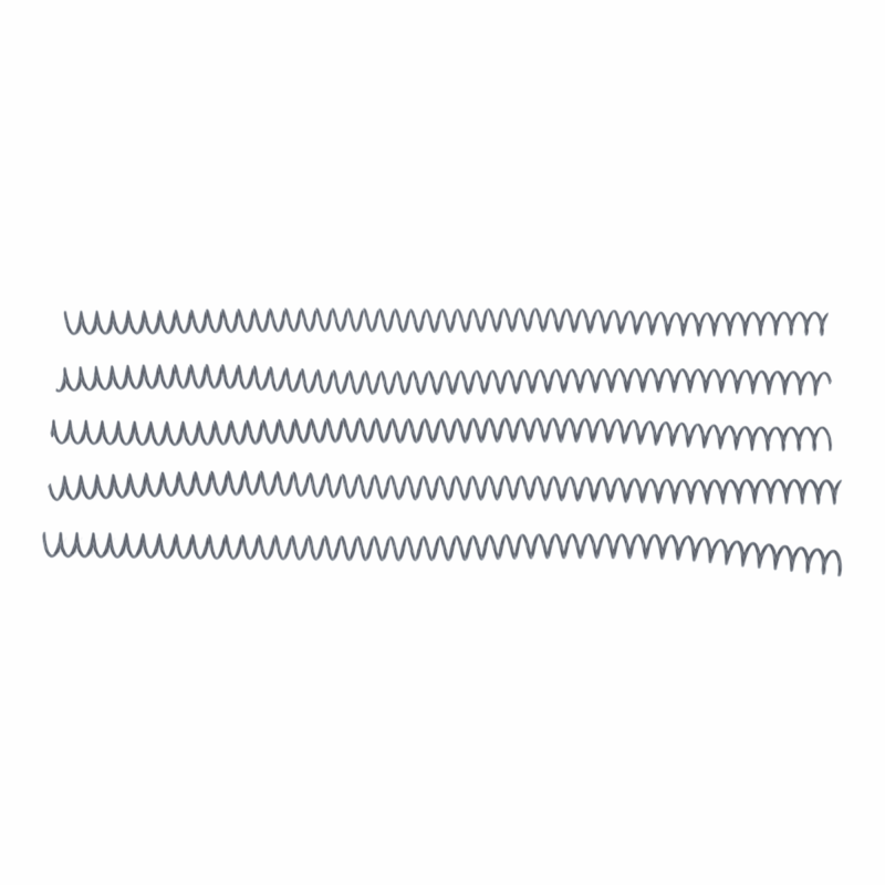 Espirales para encuadernación 9mm X20 Unidades