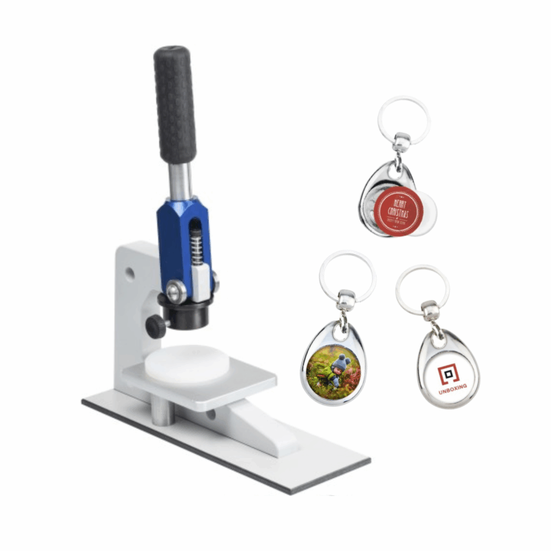 Kit Máquina C50 Para Hacer Llaveros Metálicos Gota