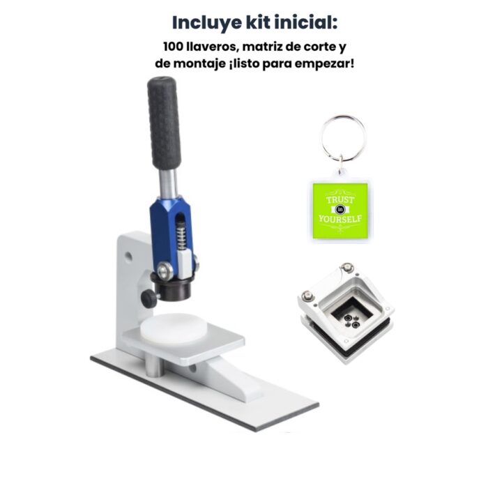 Kit Máquina C50 Para Hacer Llaveros Acrílico Cuadrado - Imagen 3