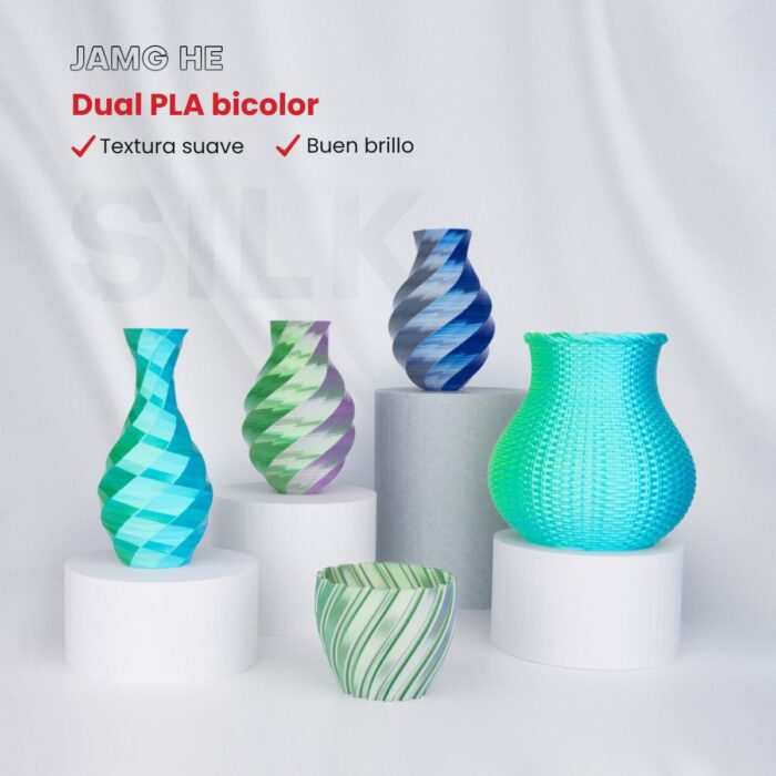 Filamento SILK PLA Dual Color Jamg He x 1Kg - Imagen 6
