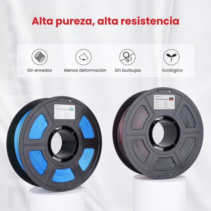 Filamento SILK PLA Dual Color Jamg He x 1Kg - Imagen 7