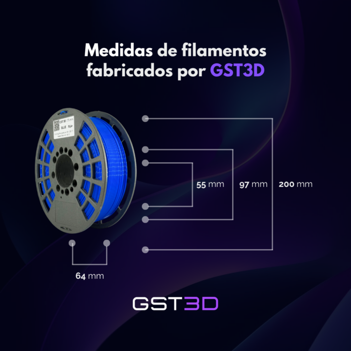 GST3D Filamento PLA+ Rollo x1 KG - Imagen 6