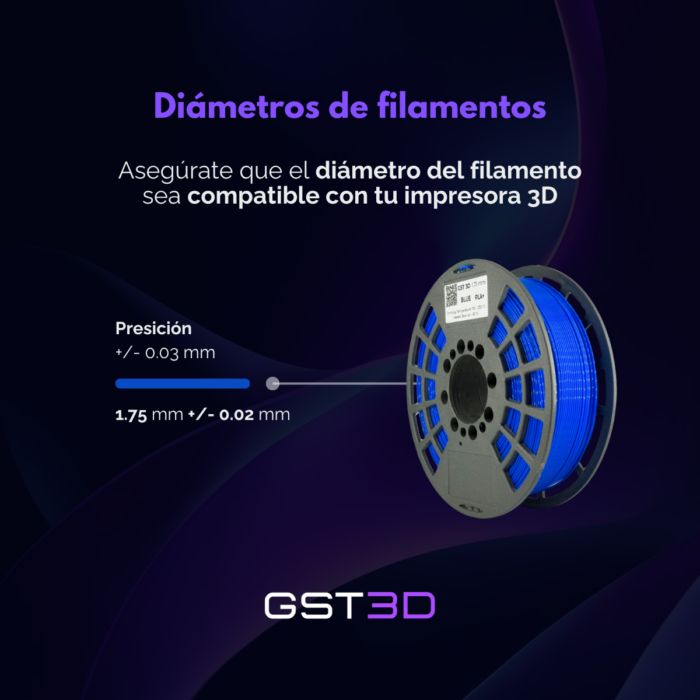 GST3D Filamento PLA+ Rollo x1 KG - Imagen 3